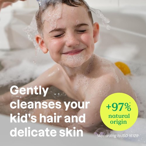 ATTITUDE Kids Shampoo & Body Wash - EWG Verified, Vegan, Plant-Based, Blueberry Scent | 16 Fl Oz (Pack of 6)