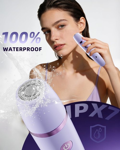 Ufree Bikini Trimmer - Rechargeable Electric Razor for Women | IPX7 Waterproof, Purple