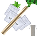 Natural Plant Aroma Flavored Air Inhaler for Habit Support | Nicotine-Free, Smokeless Inhaler, Portable Aluminum Device with Refillable Inserts