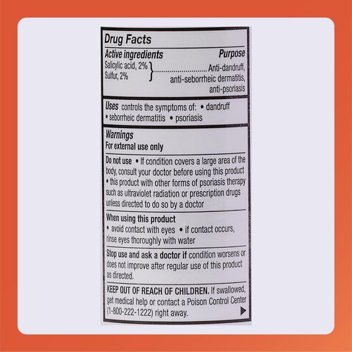 Rugby Sebex Medicated Dandruff Shampoo for Women and Men - 2% Sulfur and 2% Salicylic Acid Anti-Dandruff Shampoo - Helps With Symptoms of Seborrheic Dermatitis and Psoriasis - 4 Oz. (10 Pack)