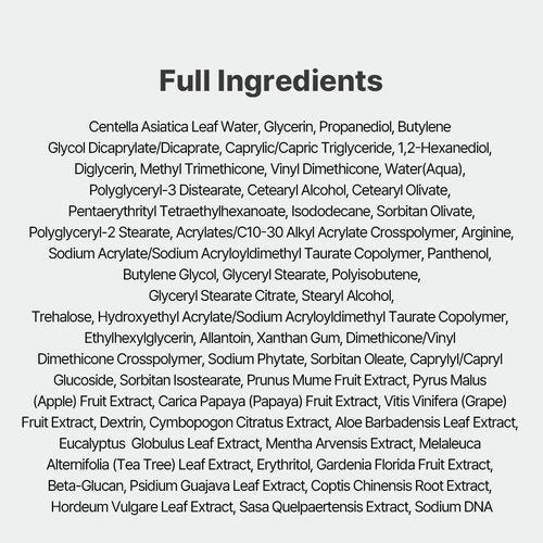 NACIFIC Cica PDRN Barrier Repair Cream, Korean Moisturizer with 76% Centella Asiatica, Skin Barrier Strengthening & Deep Hydration for Dry Sensitive Skin, Low pH Calming Face Cream, 1.76 oz (50g)