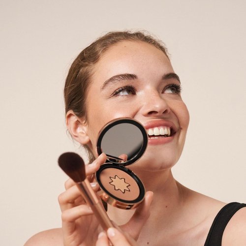 M. Asam MAGIC FINISH Satin Bronzer - 4-in-1 Creamy Soft Bronzer Powder in Gold & Hazel (0.22 oz)