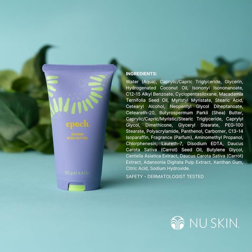 Nuskin Epoch Baobab Body Butter - Deep Hydration Cream with Shea Butter & Baobab Extract | 4.4 oz | 1 Pack