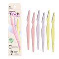 Tinkle Everglow Dermaplane Razor (6 ct), Eyebrow Razor & Face Razors for Women, Peach Fuzz Remover, Dermaplaning Tool, Stainless Steel Blades, Stocking Stuffers