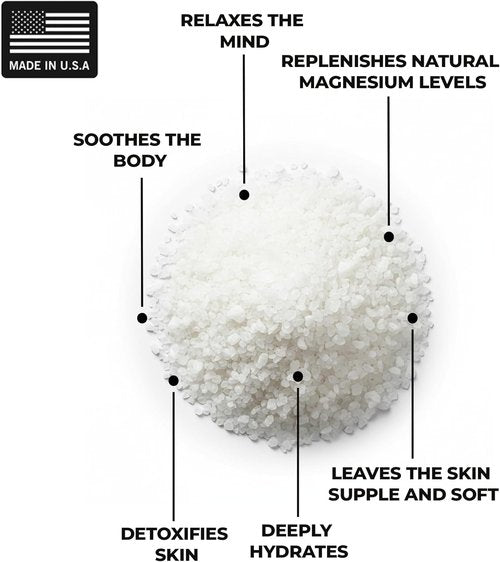 Dead Sea Bath Salt Soak - 21 Minerals for Relaxation & Detox - 14oz Grapefruit Infused Essential Oils