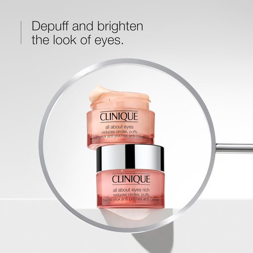 Clinique All About Eyes Rich Eye Cream - Hydrating, Brightening & Depuffing for Dark Circles