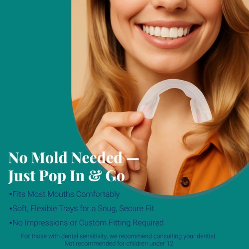 Everest VAAS Prefilled Teeth Whitening Trays, 7-Day at-Home Teeth Whitening Kit with 11.2% Hydrogen Peroxide, 14 Disposable Mint-Filled Trays