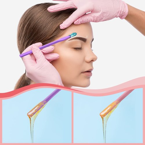 8 Pcs Hair Waxing Removal Beauty Tools Kit Include Hair Wax Cleansing Spatulas Waxing Applicator Silicone Stir Sticks Large Area Hard Wax Sticks Silicone Scraper for Removal Waxing Beauty Makeup