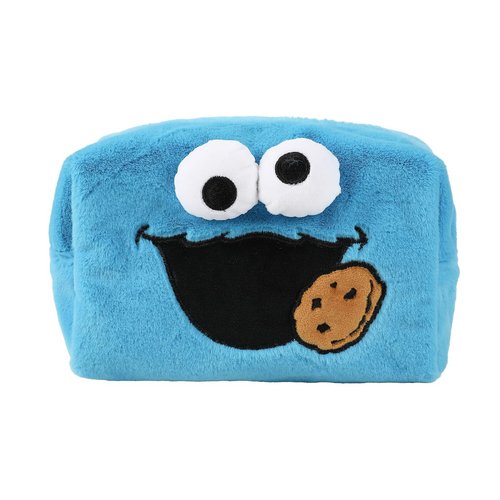Bioworld Sesame Street Cookie Monster Blue 8" Cosmetic Bag