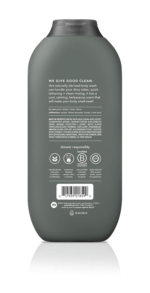 Method Men Body Wash - 3-Pack (18 Oz Each) | Sea + Surf, Cedar + Cypress, Juniper + Sage
