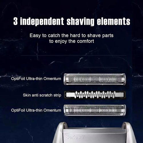 Braun 70S Series 7 Replacement Foil Shaver Heads - Compatible with 720, 750CC, 760CC, 790CC | 2-Pack