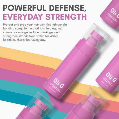Oli G Chemical Addiction Bond-Repair Spray | 4oz Leave-In Treatment for Damaged Hair - Peptide Complex & Amino Acids
