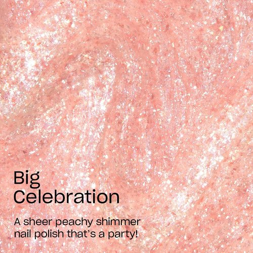OPI Nail Lacquer Big Celebration | Sheer Soft Neutral Shimmer Chip Resistant Nail Polish | Hello Kitty Limited Edition Collection