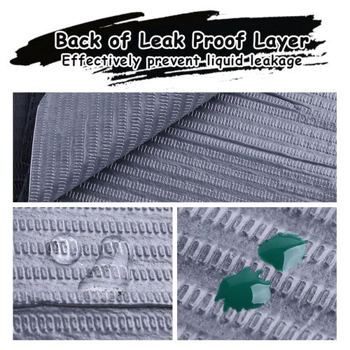50Pcs Disposable Nail Art Table Mat, Black Foldable Nail Table Towels for Acrylic Nail Practice, 3 Ply Waterproof Tattoo Bibs Clean Pads Nail Table Cover Salon Manicure Supplies