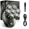 Head Shavers for Bald Men: Enhanced Detachable Head Shaver - IPX7 Waterproof Electric Razor for Men - 7D LED Display Rechargeable Shaving Grooming Kit