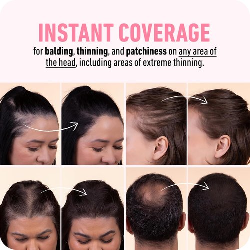 BOLDIFY Hairline Powder - Water-Resistant Root Touch-Up for Gray Coverage | 24-Hour Stain-Proof, Mess-Free - Dark Brown