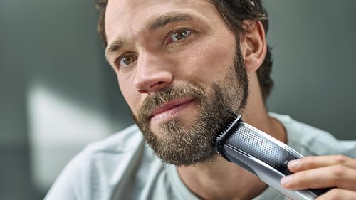 Philips Beard Trimmer & Hair Clipper Series 5000 - No Blade Oil Required - Sleek Black & Silver Design