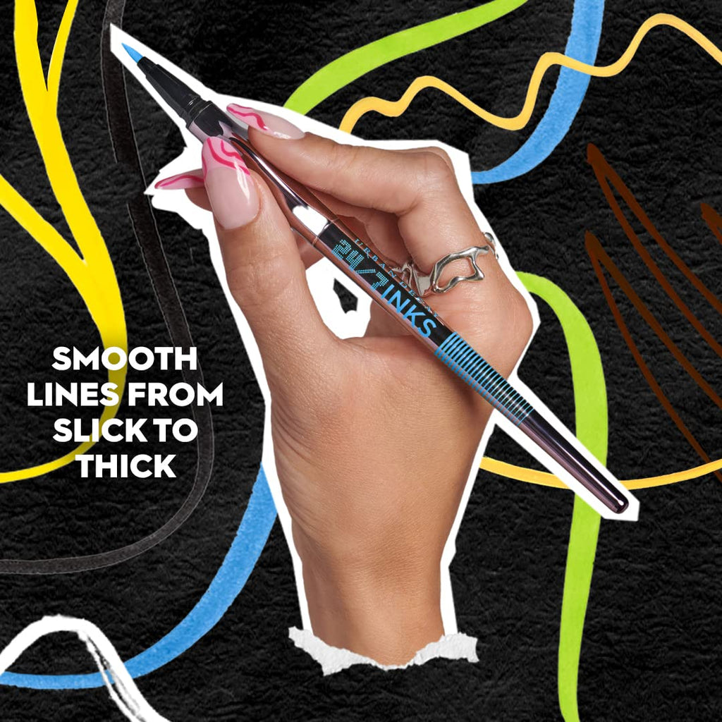 Urban Decay 24/7 Inks Liquid Eyeliner Pen - Water-Resistant, Smudge-Proof, Fine Tip, Bold Colors | 0.01 fl oz