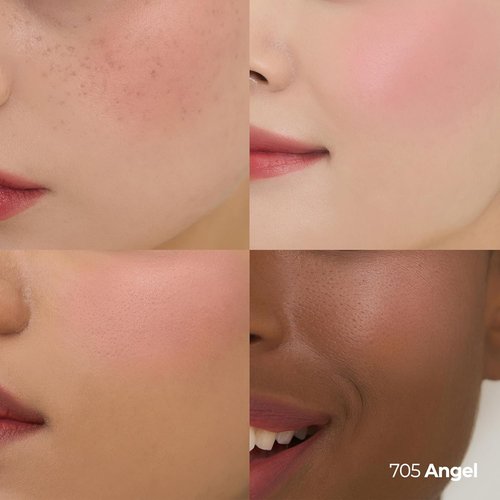 Laka Love Silk Blush - Radiant Buildable Powder Blush for Natural Glow | Long-Lasting Moisturizing Formula (#705 Angel)