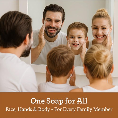 Southern Natural Oatmeal Soap Bar (3 Pack) Unscented Goat Milk Soap Bars With Colloidal Oatmeal & Honey. For Dry, Sensitive Skin. Fragrance Free Cleanser