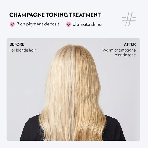 FOUR REASONS Color Mask - Champagne Blonde Hair Gloss & Color Depositing Conditioner | Vegan & Cruelty-Free, 6.76 fl oz