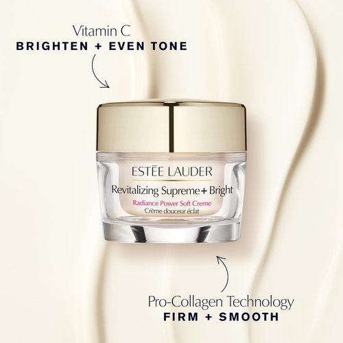 Estée Lauder Revitalizing Supreme+ Bright Radiance Power Soft Cream | Face Moisturizer with Vitamin C | Targets Dark Spots & Dullness, 1.7 Ounce, Refill