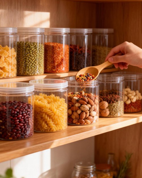 Clear Plastic Storage Jars Containers,8 Pack Refillable Wide-Mouth Plastic Slime Containers for Beauty Products,Kitchen & Household Storage - BPA Free (16 OZ)