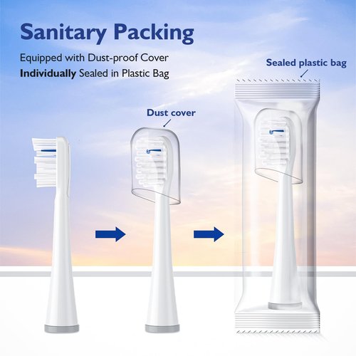 Toothbrush Replacement Heads for Sonic Fusion and Sonic Fusion 2.0, Sonic Fusion Professional and Sonic Fusion 2.0 Professional, SF-01, SF-02, SF-03 and SF-04 (White, 3Packs)