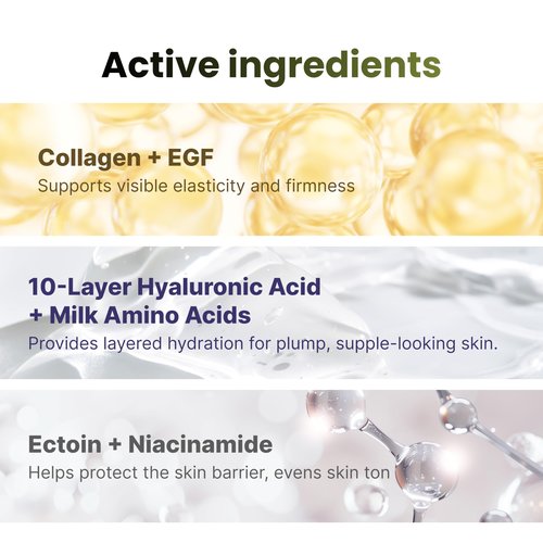 PO:DL Hyaluronic Hydrogel Mask with Collagen Niacinamide | Elasticity Wrinkle Improvement Pore Care Glow Skin| Overnight Soothing Deep Hydration Spa Facial Mask | Korean Skin Care 1.48oz x 4ea