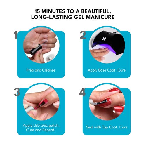 RC Red Carpet Manicure Purify Gel Cleanser - Removes Tacky Residue for High-Shine Finish | 4 Fl. Oz.