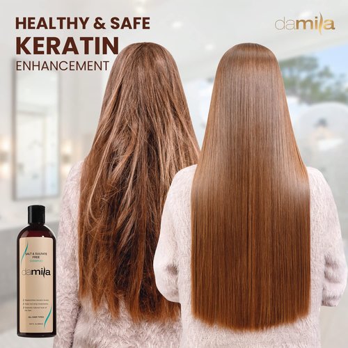 damila Salt & Sulfate Free Shampoo for Keratin and Color Treated Hair - Perfect for Damaged, Frizzy, Curly or Dry Hair (33.8 Fl Oz)