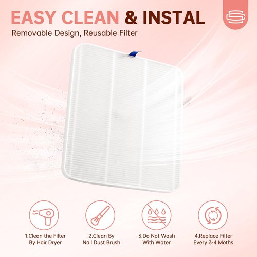 CHRISTINE SHELLY Nail Dust Collector, Cordless Dust Collector Nail Tech, Powerful Vacuum Fan Vent Dust Collector Extractor Dust Suction Machine for Acrylic Nails Polishing, Low Noise, Nail Salon&Home