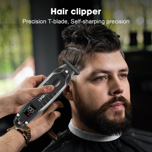 KEMEI Professional Hair Clipper & Cordless Barber Clipper for Men, USB Rechargeable Barber Clipper for Hair Cutting, Clipper for Haircut,Gifts for Men