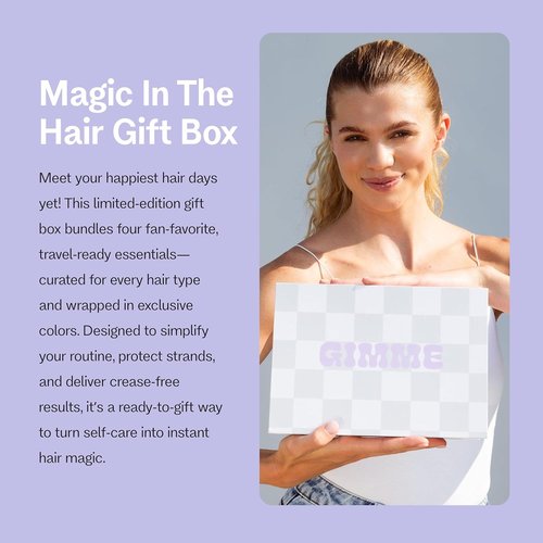 Gimme Beauty Magic Is In The Hair Gift Box - All Hair Types Essentials - Includes Hair Bands & Brushes