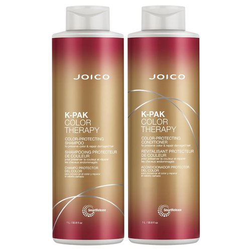 Joico K-PAK Color Therapy Shampoo & Conditioner Set - Color Protection & Shine Boost for Treated Hair