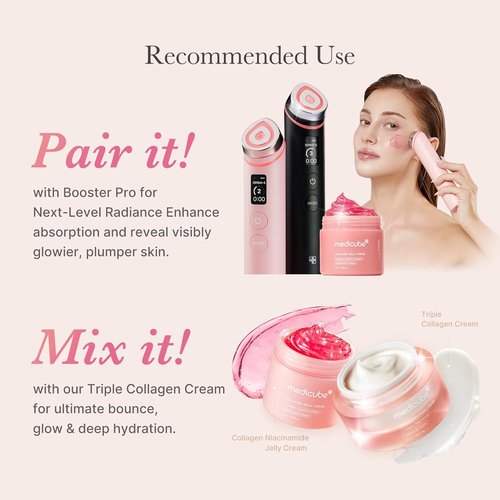 Medicube Collagen Jelly Cream - Niacinamide & Freeze-Dried Hydrolyzed Collagen - 24-Hour Hydration & Glow | 1.69 Fl Oz