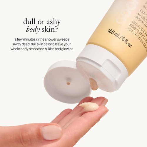 Goop Beauty Microderm Body Polish - Exfoliating Scrub & Foaming Cleanser for Glowing Skin | 6 fl oz
