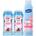 Suave Antiperspirant Deodorant for Women, Powder 2-Pack + Dry Spray – 48H Sweat & Odor Protection, Anti-Staining Formulas, Talc-Free