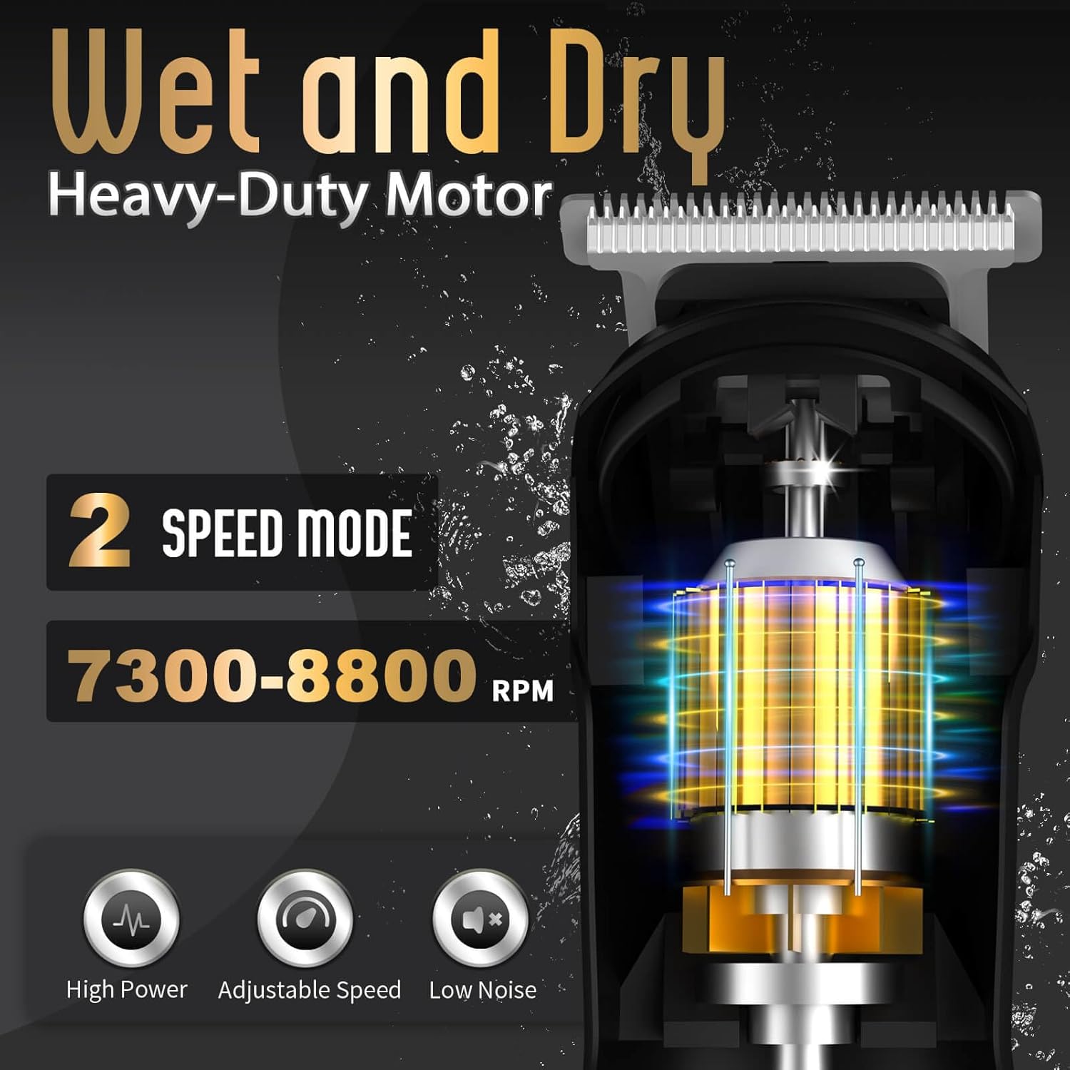 Ufree Beard Trimmer - Waterproof Electric Razor for Face, Body & Mustache | Cordless Grooming Kit
