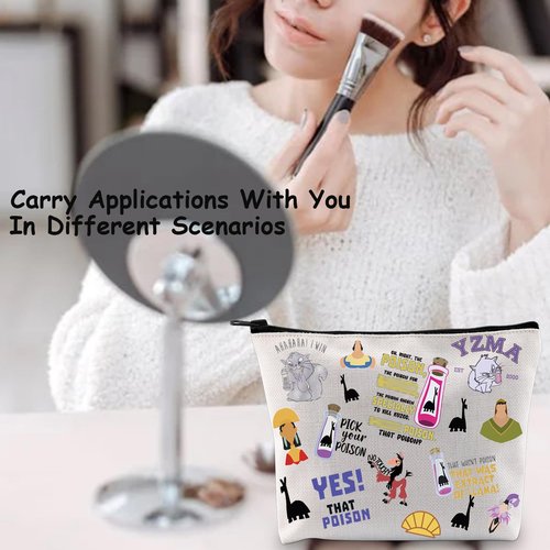 TSOTMO Cartoon Movie Merchandise Gift Emperor Cosmetic Bag for Movie Fans Poison Zipper Pouch (K Bag)