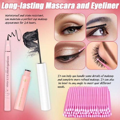 DIY Lash Extension Kit with 280 PCS 9-16mm 40D Lashes Clusters 200ml/6.7fl.oz Lash Cleanser Eyelash Shampoo Mini USB Portable Lash Fan Bond and Seal Remover Eyeliner Eyelid Cleaning Brush