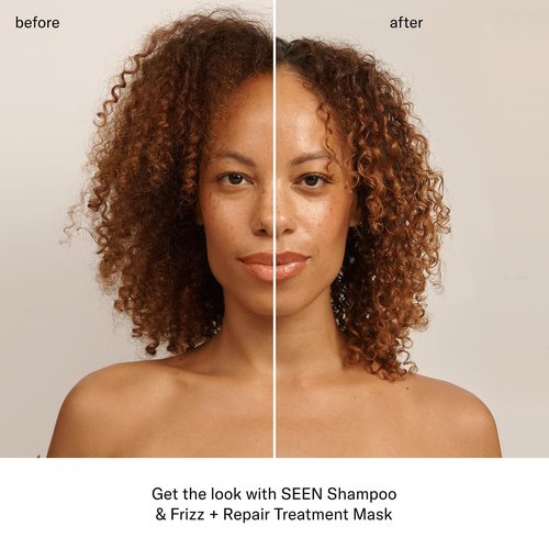 SEEN Frizz + Repair Treatment Mask - Fragrance-Free Formula for Stronger, Smoother Hair - Ideal for Sensitive Skin
