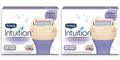 Schick Intuition Pure Nourishment Womens Razor Refills with Coconut Milk and Almond Oil