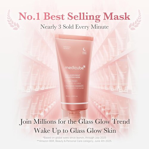 Medicube Wrapping Mask - Collagen Overnight Peel Off Facial Mask | Boost Elasticity & Hydration | 2.53 fl. oz