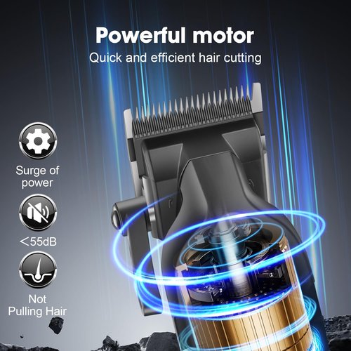 KEMEI Professional Hair Clippers Set for Men,Cordless Rechargeable Hair Clippers Kit, Clippers and Trimmer Set for Hair Cutting, Haircut Clippers,Gifts for Men