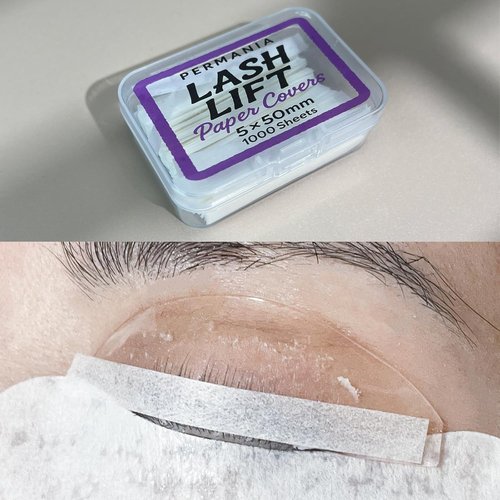 PERMANIA Lash Lift Paper Strips - 1000P Eyelash Perm Strips for Perfect Lifting | White