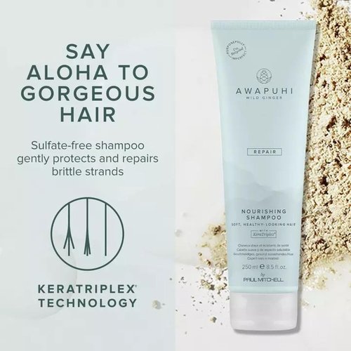 Paul Mitchell Awapuhi Wild Ginger Nourishing Shampoo - Ultra Rich, Color-Safe for Dry & Damaged Hair