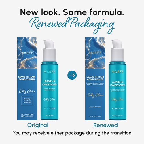 MAREE Leave-In Conditioner - Hair Gloss for Dry, Damaged Hair | 2 Pack for Curly & Color-Treated Hair