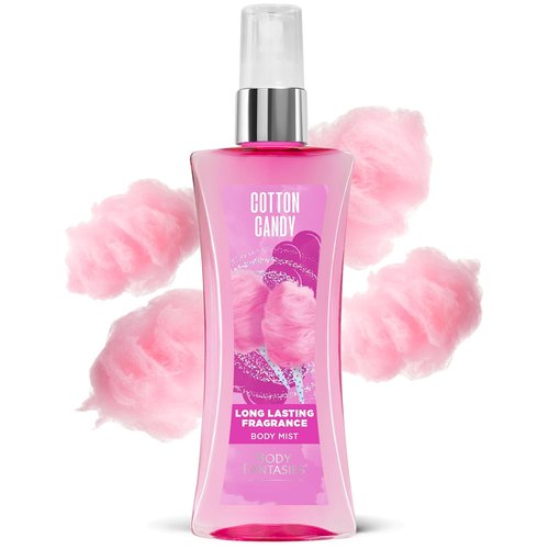 Body Fantasies Cotton Candy Fragrance Body Spray - 8 Fl Oz | Pack of 2 for Sweet All-Day Scent