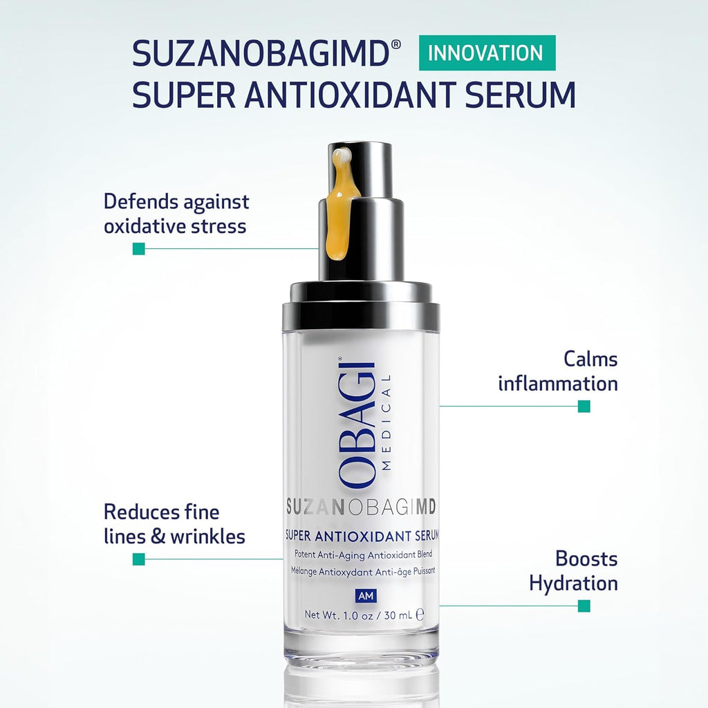 SUZANOBAGIMD Super Antioxidant Serum - Reduces Fine Lines & Wrinkles, Brightens Skin Tone - 1 oz